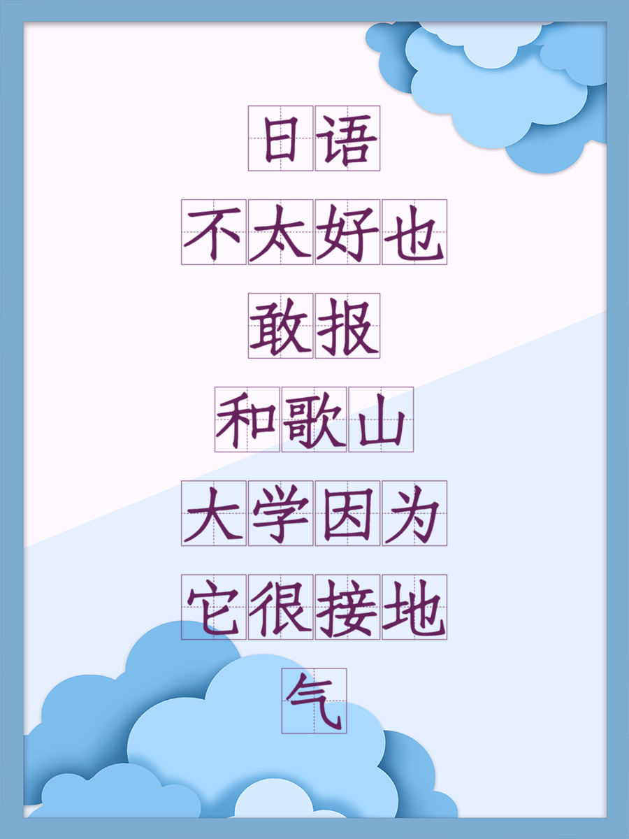日语不太好也敢报和歌山大学因为它很接地气