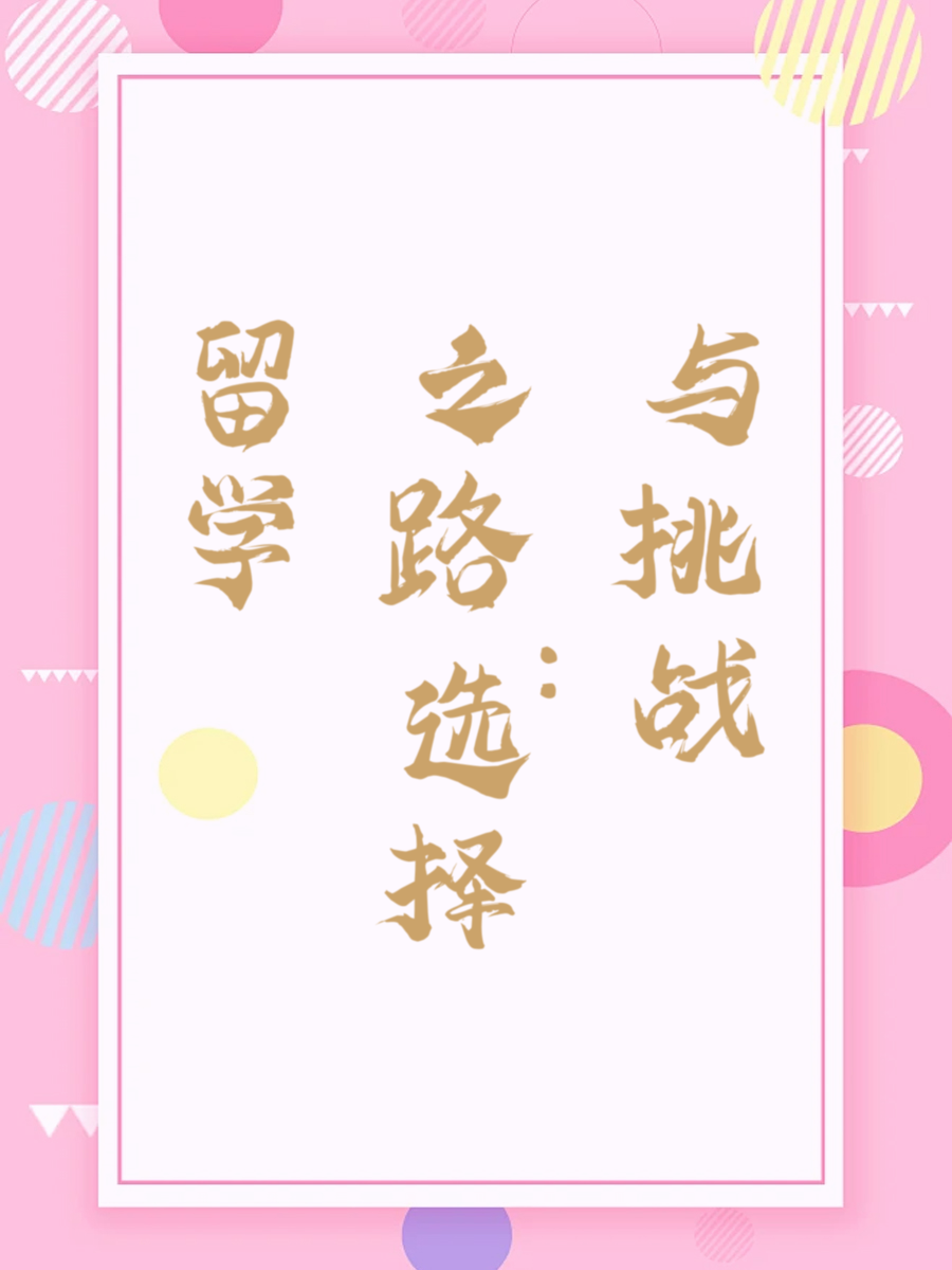 留学之路：选择与挑战