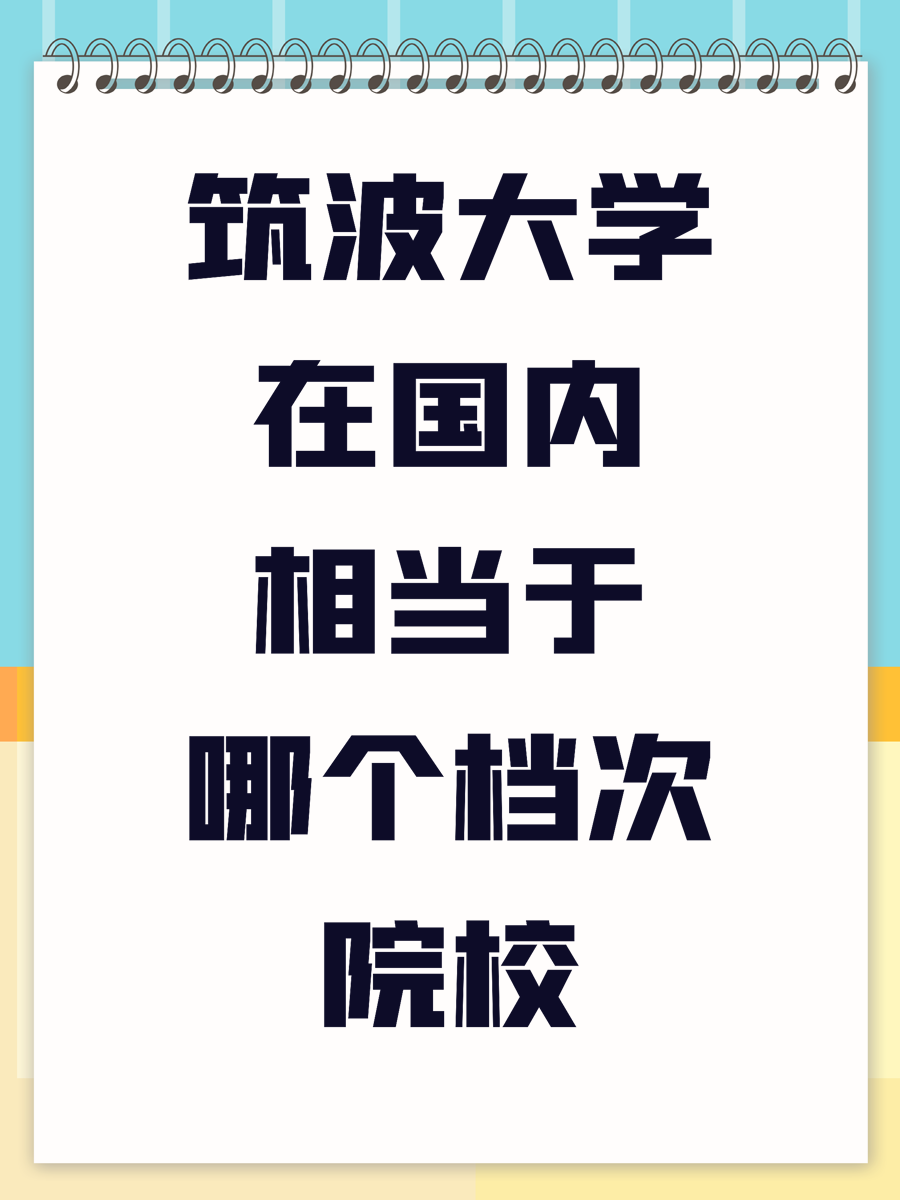 筑波大学在国内相当于哪个档次院校
