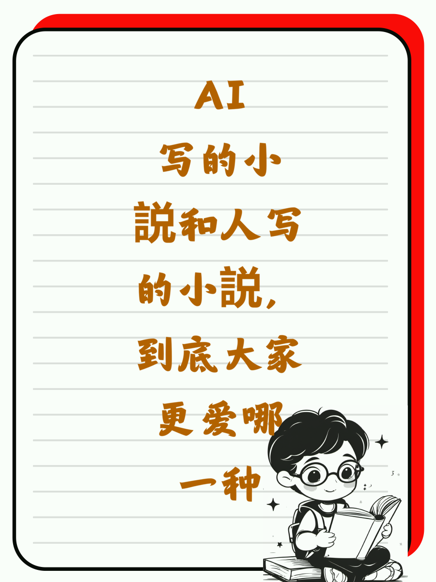 AI写的小説和人写的小説,到底大家更爱哪一种