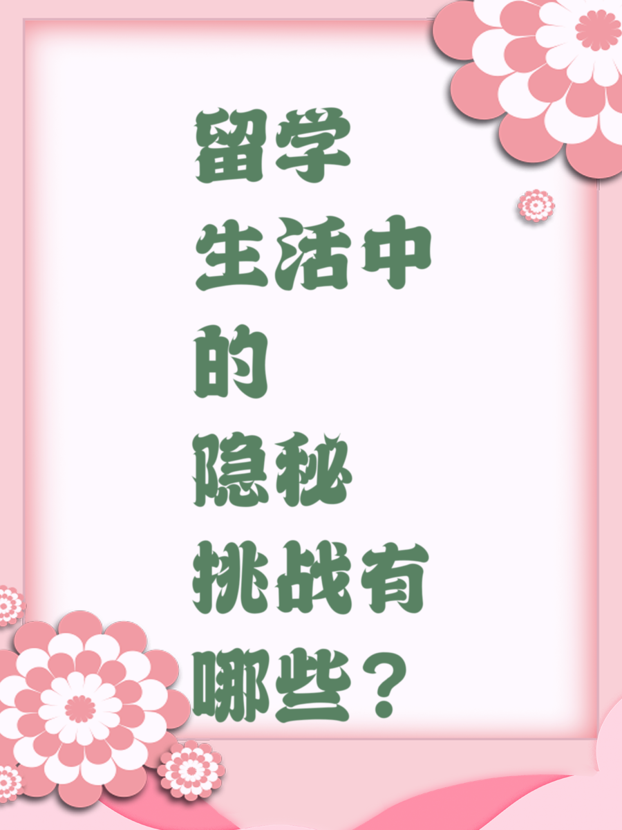 留学生活中的隐秘挑战有哪些？