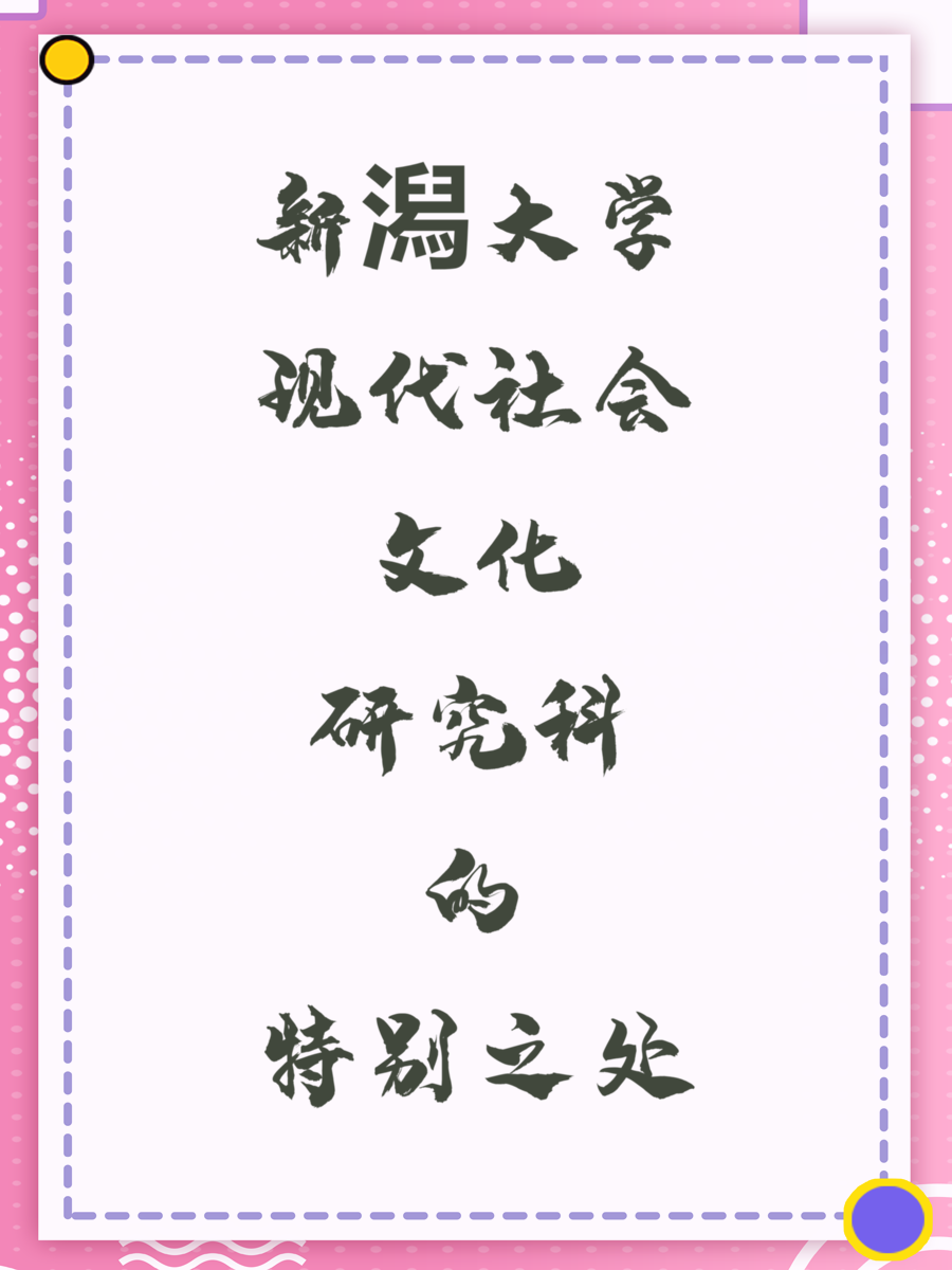 新潟大学现代社会文化研究科的特别之处